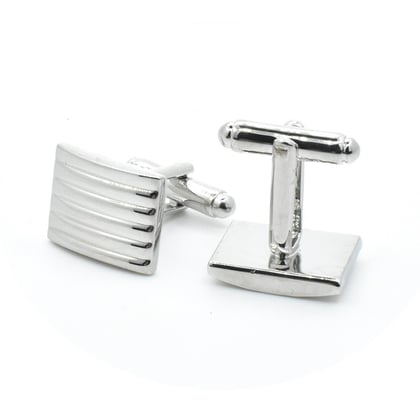 Kaufen Sie Henk ter Horst  dasklem en manchetknopen met horizontale streepjes Zilver für nur CHF 53,56 bei Henk ter Horst fashion