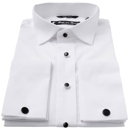 Kaufen Sie Henk ter Horst smoking overhemd zonder plissé met luxe stud knopen Wit für nur 74,98 CHF bei Henk ter Horst fashion