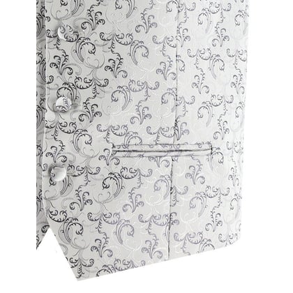 Kaufen Sie Hochzeitsweste mit eingewebtem Jacquard Hellgraue für nur CHF 172,11 bei Henk ter Horst fashion