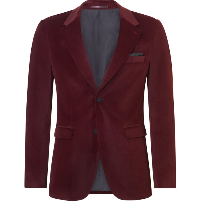 Kaufen Sie Weis Velours Velvet colbert met fluwelen revers Bordeaux für nur 167,96 CHF bei Henk ter Horst fashion