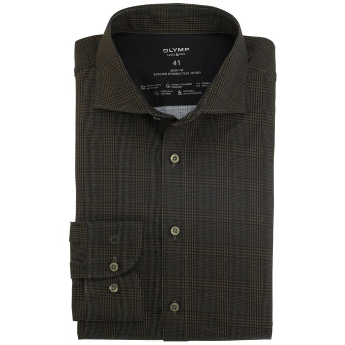 Kaufen Sie Olymp Luxor Hemd Modern Fit Kariert Olive für nur 89,95 CHF bei Henk ter Horst fashion