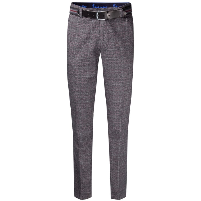Kaufen Sie Henk ter Horst hippe katoenen slim fit geruite broek  Donkergrijs für nur CHF 115,92 bei Henk ter Horst fashion