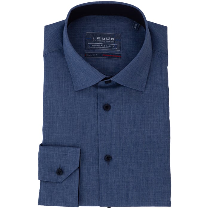Kaufen Sie Ledub Hemd uni langarm Dunkelblau für nur 79,95 CHF bei Henk ter Horst fashion
