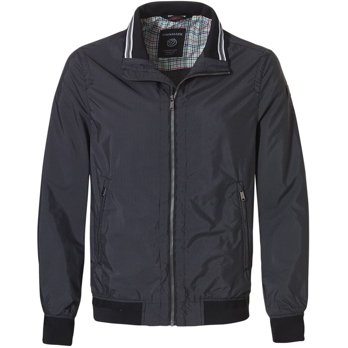 Kaufen Sie Finnmark wind- und wasserdichte Sommerjacke mit Nadelstreifen Schwarz für nur CHF 122,89 bei Henk ter Horst fashion