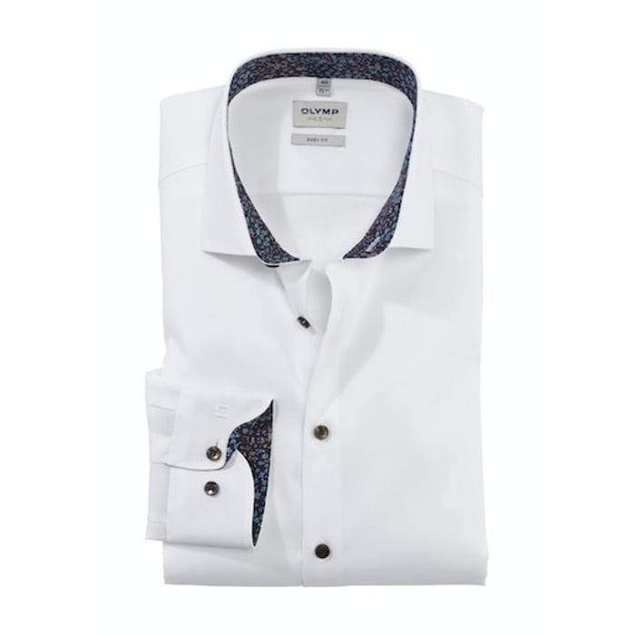 Kaufen Sie Olymp Level Five Body Fit Long Sleeve Shirt Weiß für nur 77,08 CHF bei Henk ter Horst fashion