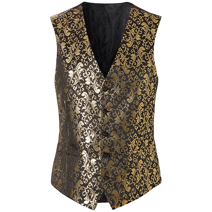 Kaufen Sie Henk ter Horst Feestgilet jacquard art deco lurex iriserend glanzend glitter waistcoat smokinggilet Goud für nur 94,19 CHF bei Henk ter Horst fashion