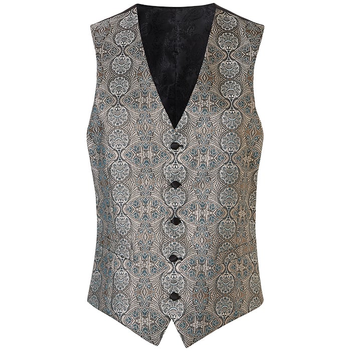 Kaufen Sie Henk ter Horst Feestgilet jacquard art deco lurex iriserend glanzend glitter waistcoat smokinggilet Rood für nur 94,19 CHF bei Henk ter Horst fashion
