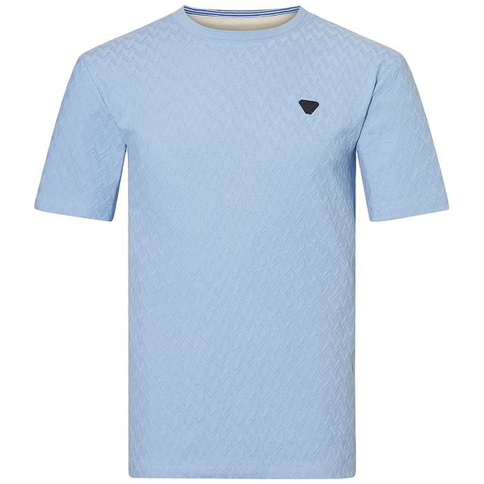 Kaufen Sie Flexx t-shirt met structuur v-hals Lichtblauw für nur 51,15 CHF bei Henk ter Horst fashion