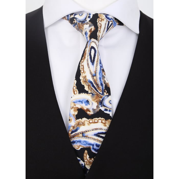Kaufen Sie Henk ter Horst 100% katoenen stropdas met paisley aquarel print Blauw für nur 36,88 CHF bei Henk ter Horst fashion