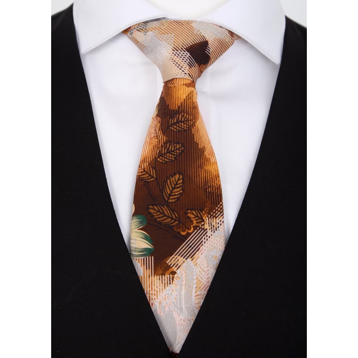 Kaufen Sie Henk ter Horst 100% katoenen stropdas met patchwork bloemen print Brique für nur 36,88 CHF bei Henk ter Horst fashion