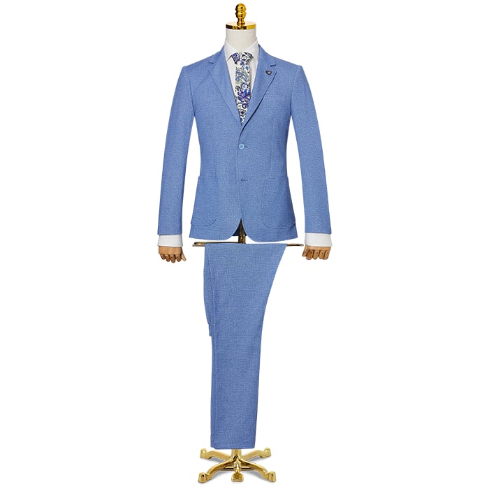 Kaufen Sie Henk ter Horst Flexx Slim-Fit Anzug hellblau meliert für nur 159,82 CHF bei Henk ter Horst fashion