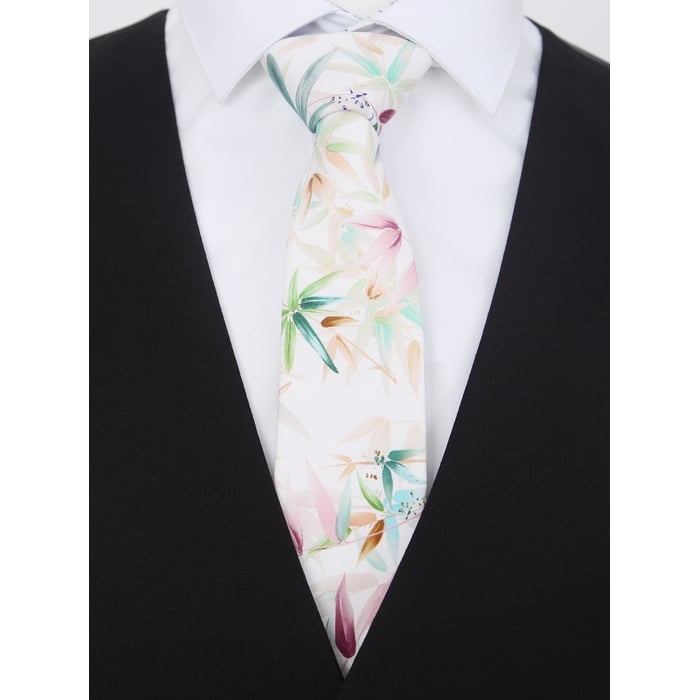 Kaufen Sie Henk ter Horst 100% katoenen stropdas met bamboe bladeren print Groen für nur 36,92 CHF bei Henk ter Horst fashion