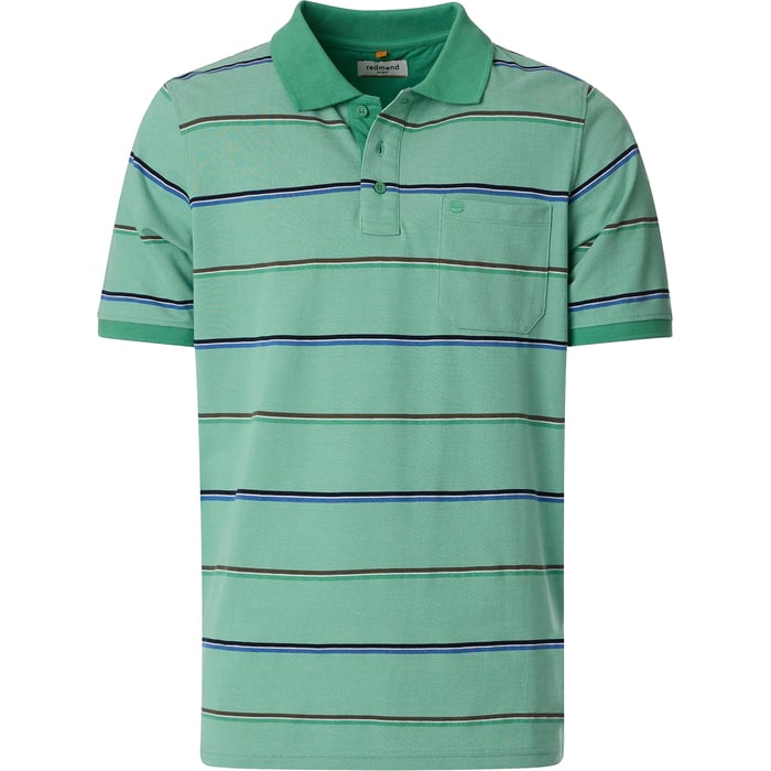 Kaufen Sie Redmond big men herenpolo met borstzak two tone en gekleurde strepen Groen für nur 36,81 CHF bei Henk ter Horst fashion