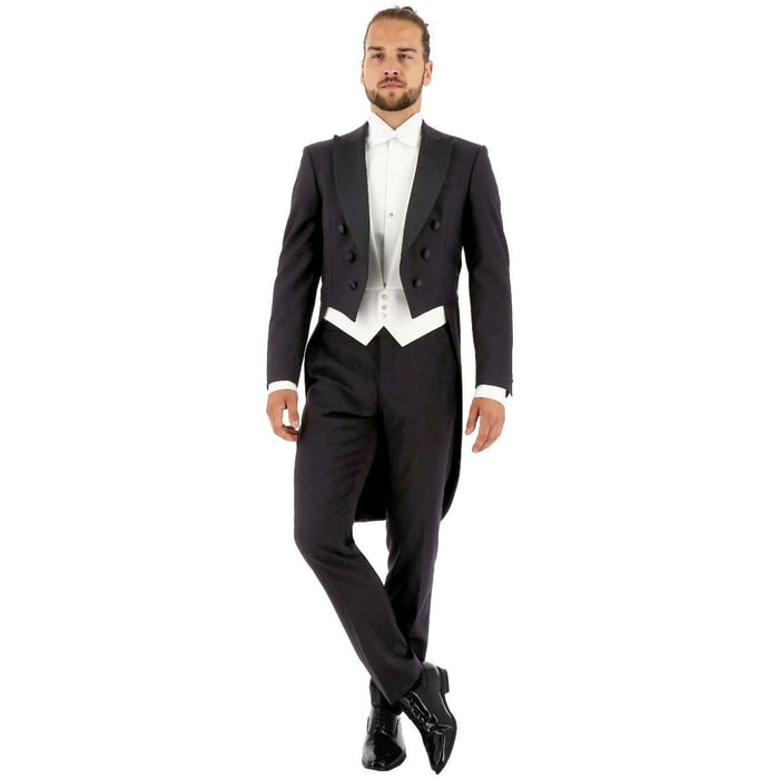 Kaufen Sie Frack, 2-teilig, reine Schurwolle, schwarz für nur CHF 233,54 bei Henk ter Horst fashion
