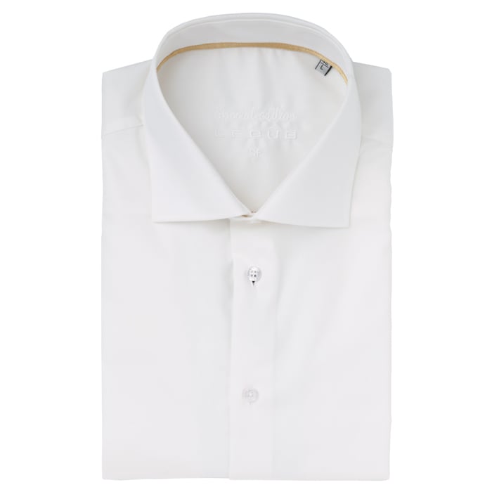 Kaufen Sie Ledub slim fit trouwoverhemd dubbel manchet strijkvrij Antiekwit  Middengeel für nur 94,67 CHF bei Henk ter Horst fashion