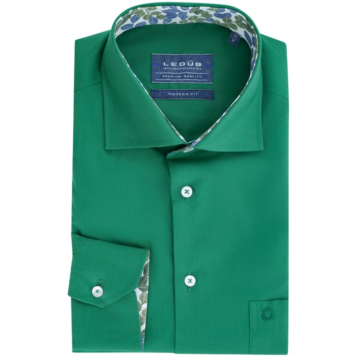 Kaufen Sie Ledub Hemd modern fit mittelgrün  für nur 79,95 CHF bei Henk ter Horst fashion