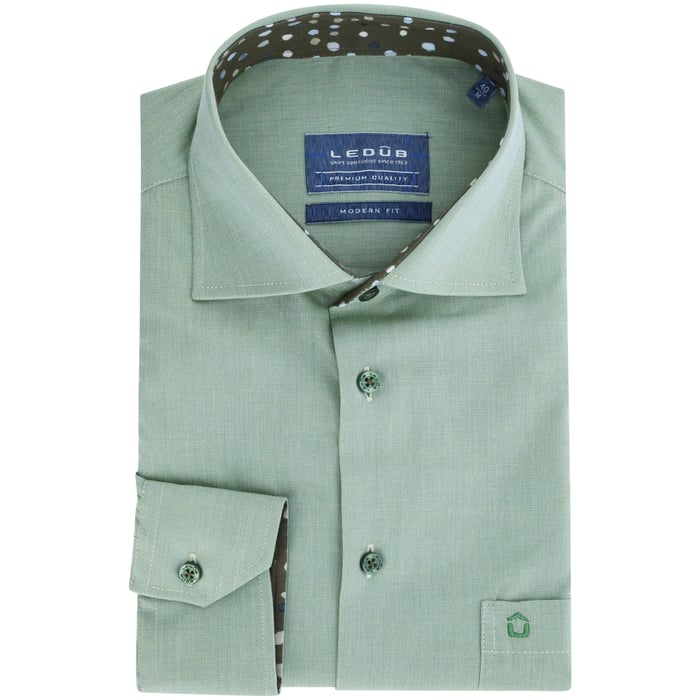 Kaufen Sie Ledub Hemd moderne Passform mittelgrün für nur 79,95 CHF bei Henk ter Horst fashion