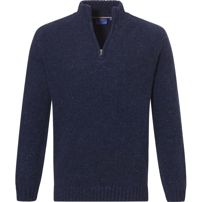 Kaufen Sie Trui met rits gebreid gemeleerd Baileys Donkerblauw für nur 119,95 CHF bei Henk ter Horst fashion