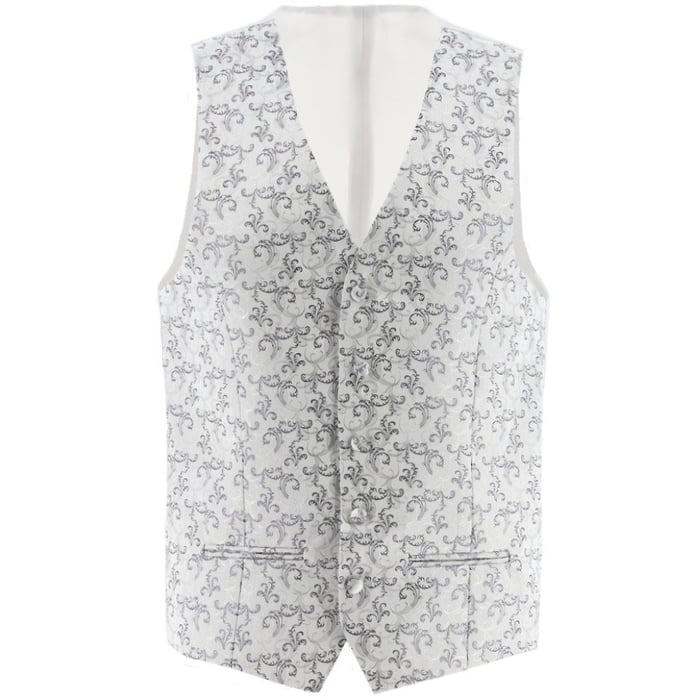 Kaufen Sie Henk ter Horst Graue Jacquard-Gewebte Weste - Stilvolle Herren-Dressweste für nur 64,25 CHF bei Henk ter Horst fashion
