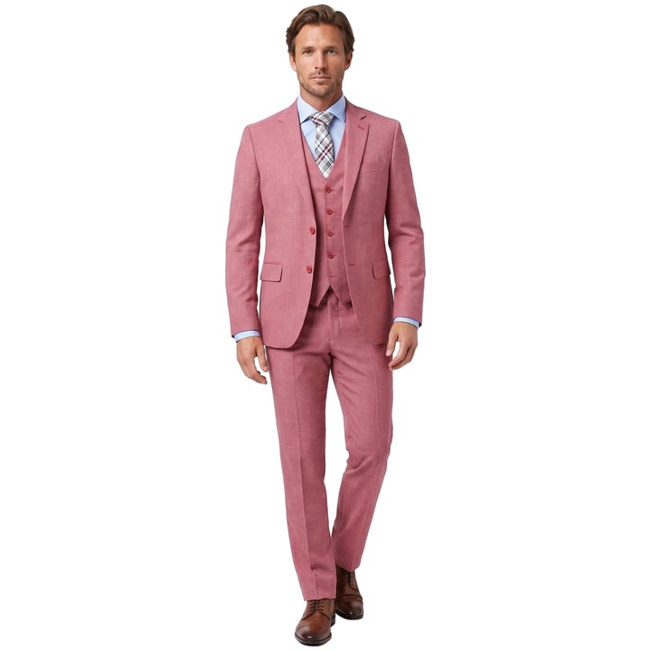 Kaufen Sie 3-teiliger Anzug von Henk ter Horst, Struktur Rot   für nur 150,41 CHF bei Henk ter Horst fashion