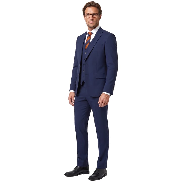 Kaufen Sie Henk ter Horst 3-teiliger Anzug mit Weste Blau für nur CHF 345,83 bei Henk ter Horst fashion