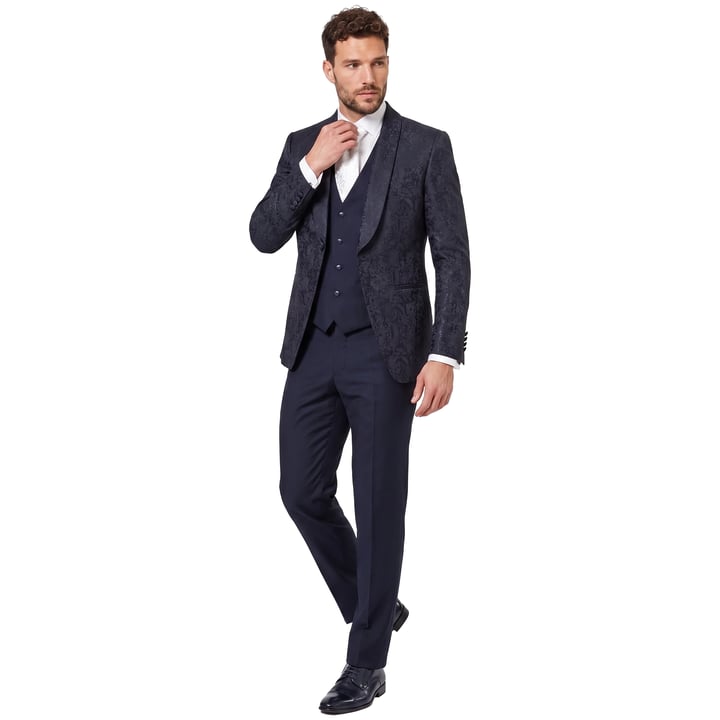 Kaufen Sie Tziacco 3-delig exclusief barok trouwkostuum Donkerblauw für nur 845,34 CHF bei Henk ter Horst fashion