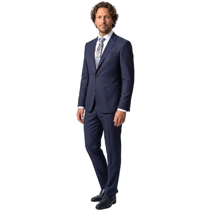 Kaufen Sie Henk ter Horst 2-teilig kariert Herrenanzug mit Stretch Dunkelblau für nur 159,82 CHF bei Henk ter Horst fashion