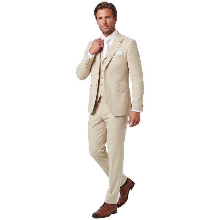 Kaufen Sie Wilvorst green wedding 3-delig scheerwol trouwkostuum Beige für nur 910,13 CHF bei Henk ter Horst fashion