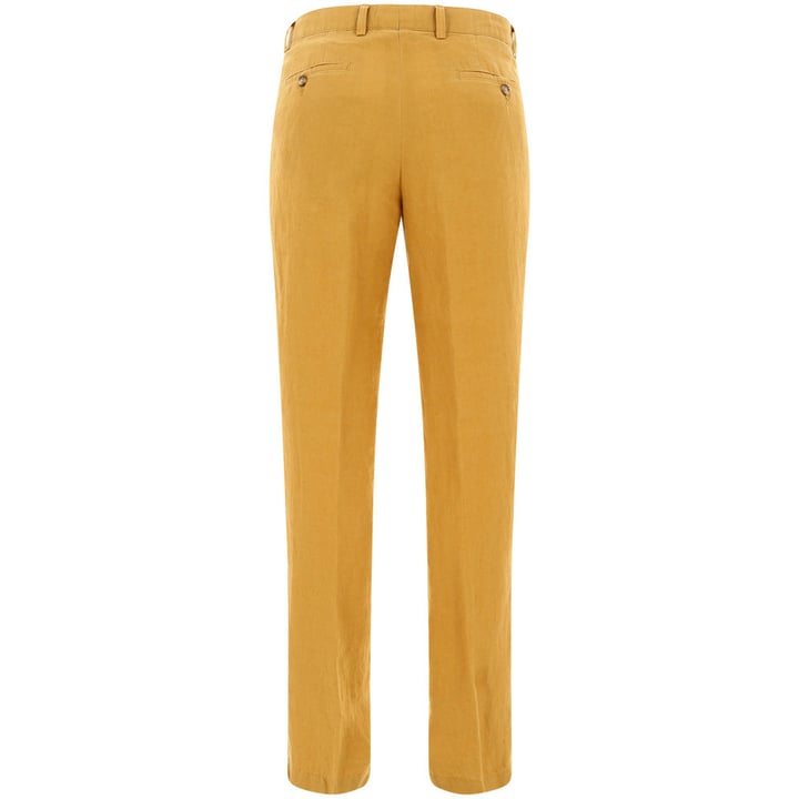Kaufen Sie Henk ter Horst Leinenhose Modern Fit Ockergelb für nur CHF 98,44 bei Henk ter Horst fashion