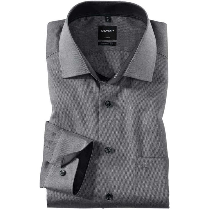 Kaufen Sie OLYMP Luxor modern fit zakelijk overhemd schwarz für nur 65,16 CHF bei Henk ter Horst fashion