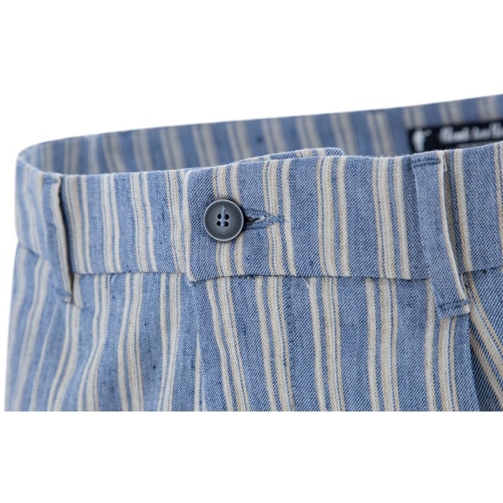 Kaufen Sie Henk ter Horst Leinen Fashion Hose Blaugrau für nur CHF 98,89 bei Henk ter Horst fashion