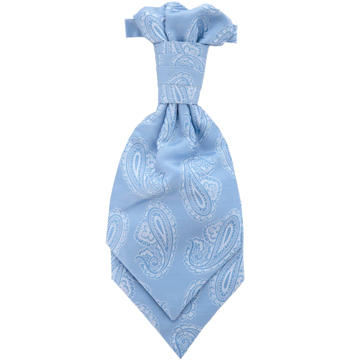 Henk ter Horst Hochzeitskrawatte Plastron mit Paisleymuster Blau