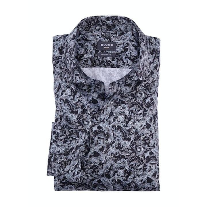 Kaufen Sie Olymp Luxor modern fit katoen overhemd Zwart für nur 86,60 CHF bei Henk ter Horst fashion