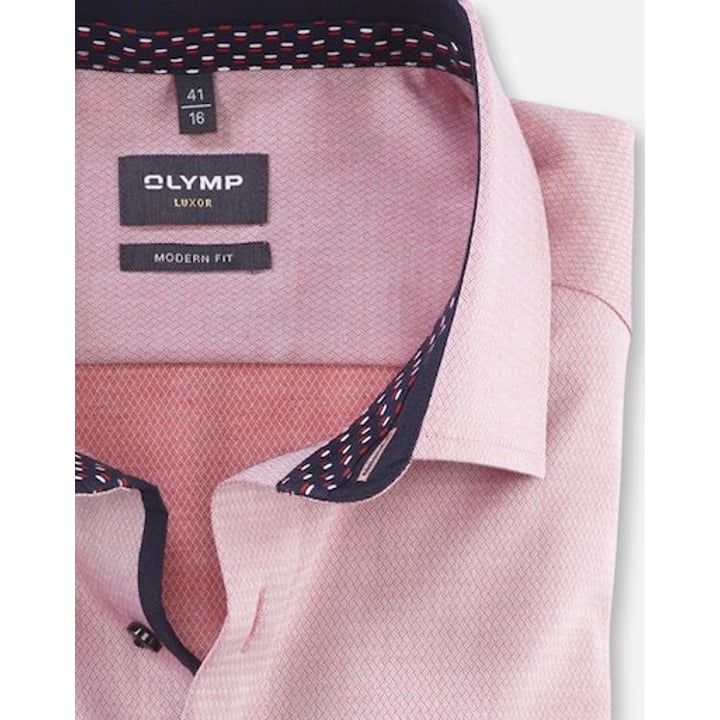 Kaufen Sie Olymp Luxor modern fit katoenen overhemd met borstzak rood für nur CHF 76,43 bei Henk ter Horst fashion