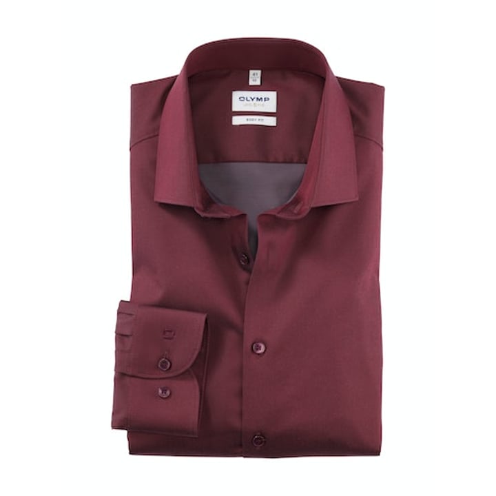 Kaufen Sie Olymp Level Five Body Fit Langarmhemd Dunkelrot für nur 73,37 CHF bei Henk ter Horst fashion