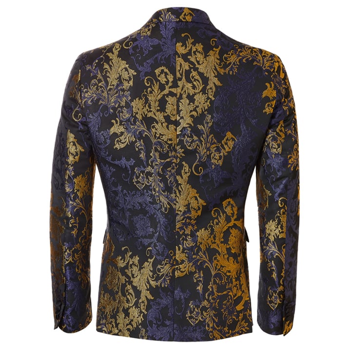 Kaufen Sie Henk ter Horst barok jacquard smoking colbert Blauw f&uuml;r nur CHF&nbsp;127,34 bei Henk ter Horst fashion