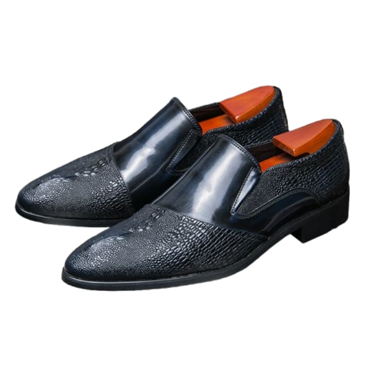 Kaufen Sie Henk ter Horst Herren Slipper mit Krokoprägung Blau für nur 46,99 CHF bei Henk ter Horst fashion