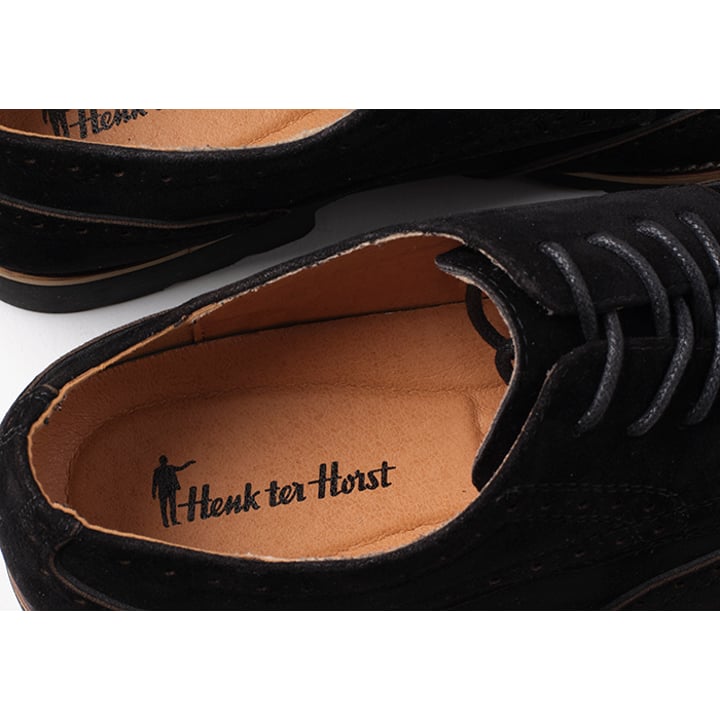 Kaufen Sie Henk ter horst legerer Herrenschuh mit Punktmuster Schwarz für nur 37,28 CHF bei Henk ter Horst fashion