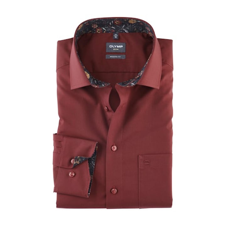 Kaufen Sie Olymp Luxor modern fit katoen overhemd lange mouw Rood für nur 74,87 CHF bei Henk ter Horst fashion