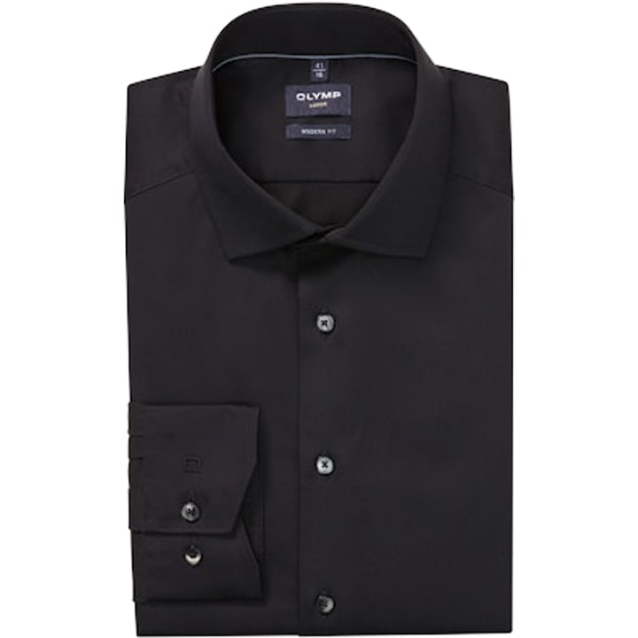 Kaufen Sie Olymp Luxor modern fit katoen overhemd lange mouw Zwart für nur 75,02 CHF bei Henk ter Horst fashion