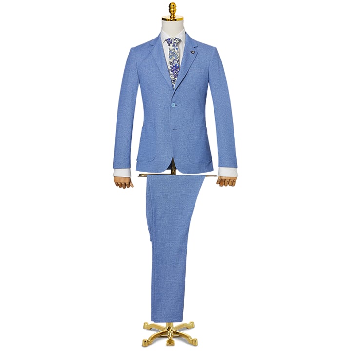Kaufen Sie Henk ter Horst Flexx Slim-Fit Anzug hellblau meliert für nur 159,82 CHF bei Henk ter Horst fashion