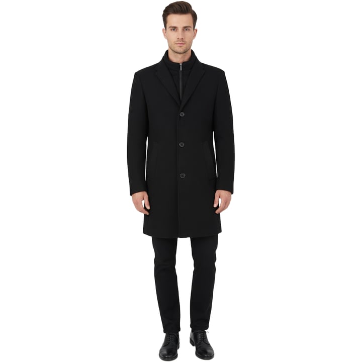 Kaufen Sie Henk ter Horst wintermantel met uitneembare stormflap, uni Zwart für nur 222,51 CHF bei Henk ter Horst fashion
