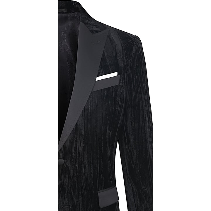 Kaufen Sie Henk ter Horst Velours Velvet Wrinkle Fluweel colbert Zwart für nur 186,36 CHF bei Henk ter Horst fashion