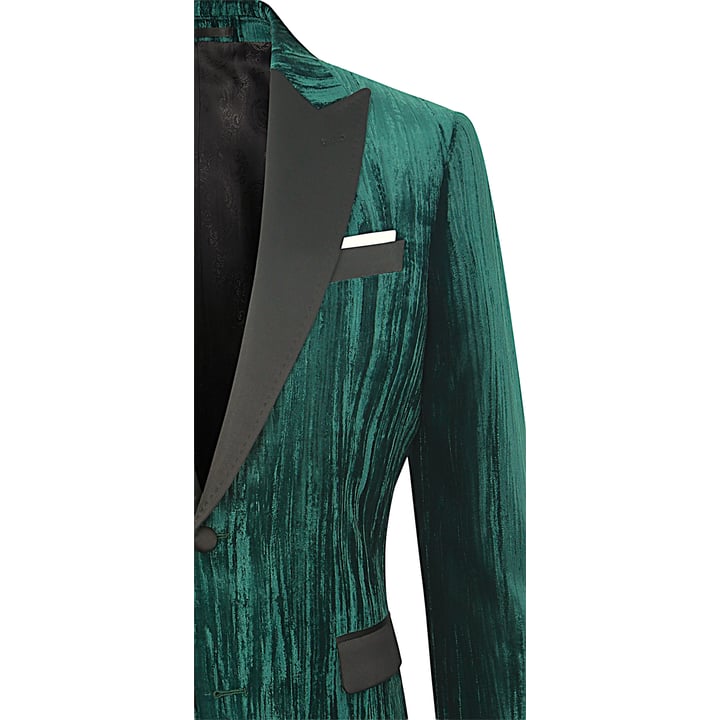 Kaufen Sie Henk ter Horst Velours Velvet Wrinkle Fluweel colbert Donkergroen für nur 186,36 CHF bei Henk ter Horst fashion