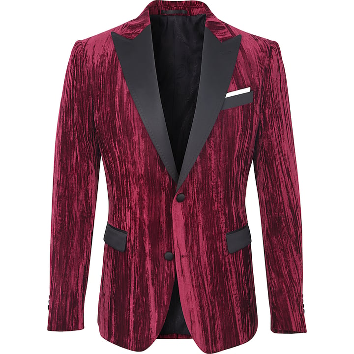 Kaufen Sie Henk ter Horst Velours Velvet Wrinkle Fluweel colbert Bordeaux für nur 186,36 CHF bei Henk ter Horst fashion
