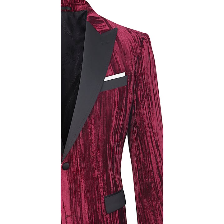 Kaufen Sie Henk ter Horst Velours Velvet Wrinkle Fluweel colbert Bordeaux für nur 186,36 CHF bei Henk ter Horst fashion