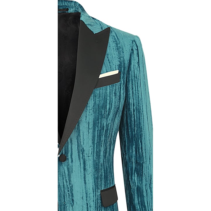 Kaufen Sie Henk ter Horst Velours Velvet Wrinkle Fluweel colbert Petrol für nur 186,36 CHF bei Henk ter Horst fashion