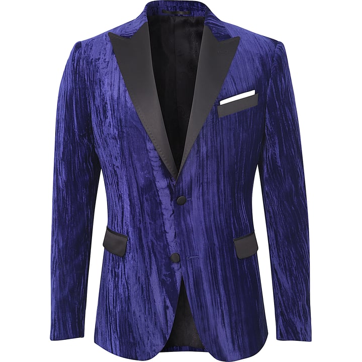 Kaufen Sie Henk ter Horst Velours Velvet Wrinkle Fluweel colbert Blauw für nur 186,36 CHF bei Henk ter Horst fashion