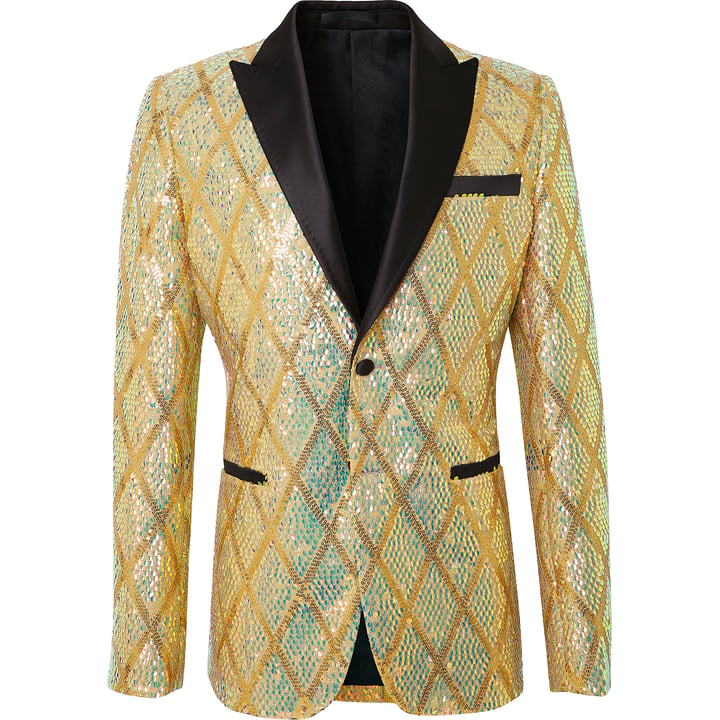 Kaufen Sie Colbert wieber patroon paillet Henk ter Horst Champagne für nur 177,04 CHF bei Henk ter Horst fashion
