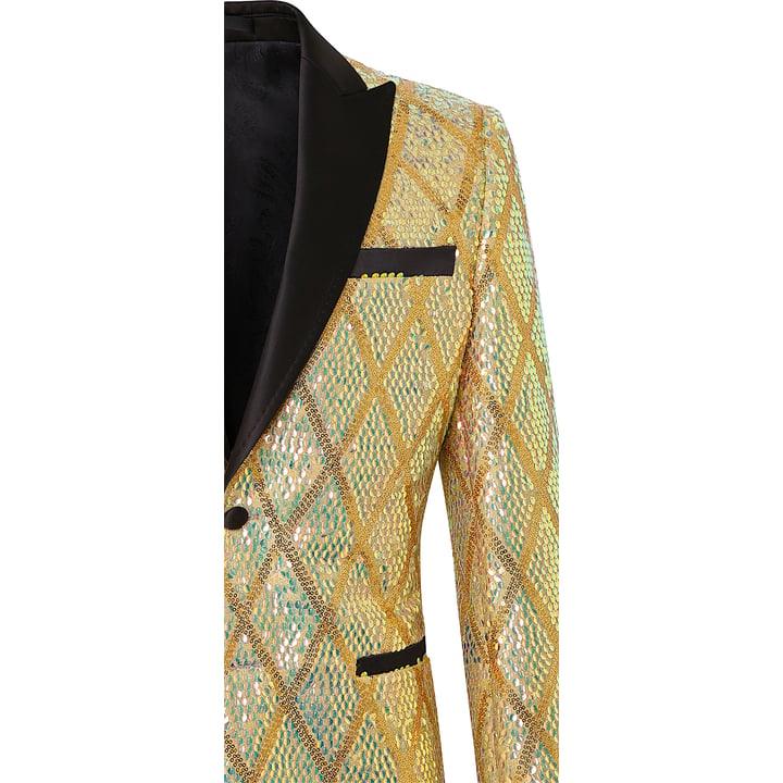 Kaufen Sie Colbert wieber patroon paillet Henk ter Horst Champagne für nur 177,04 CHF bei Henk ter Horst fashion